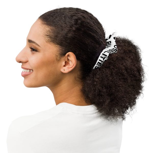 Pushing Positivity and Possibilities Recycled Scrunchie