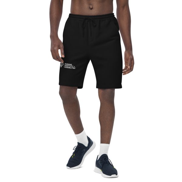 Pushing Positivity and Possibilities Men's fleece shorts