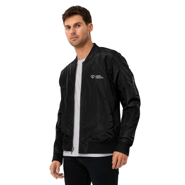 Pushing Positivity and Possibilities Premium recycled bomber jacket