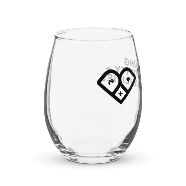Pushing Positivity and Possibilities Stemless wine glass - Image 4