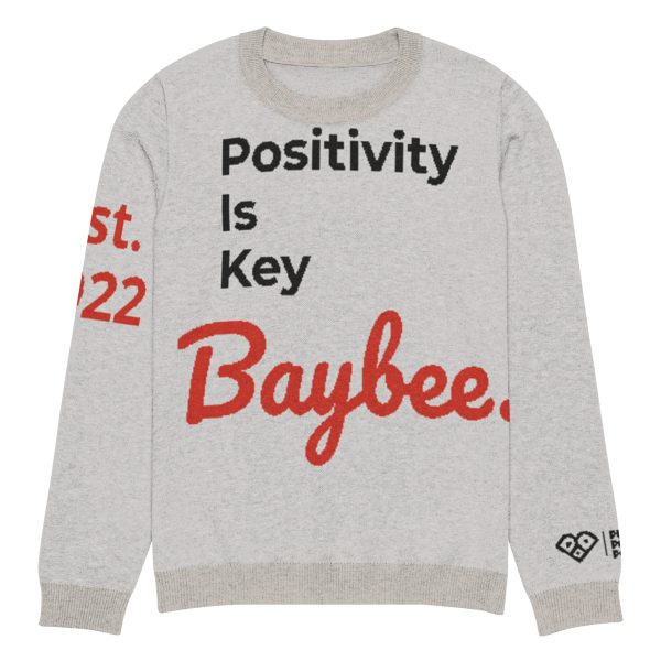 Pushing Positivity & Possibilities Knitted crew neck sweater - Image 2