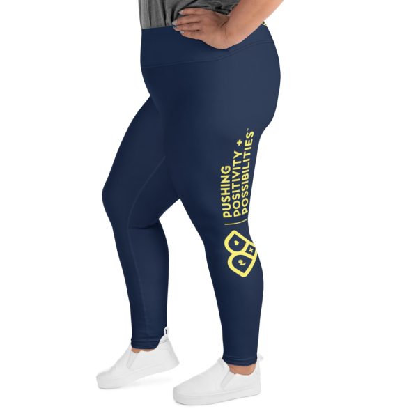 Pushing Positivity & Possibilities All-Over Print Plus Size Leggings - Image 2
