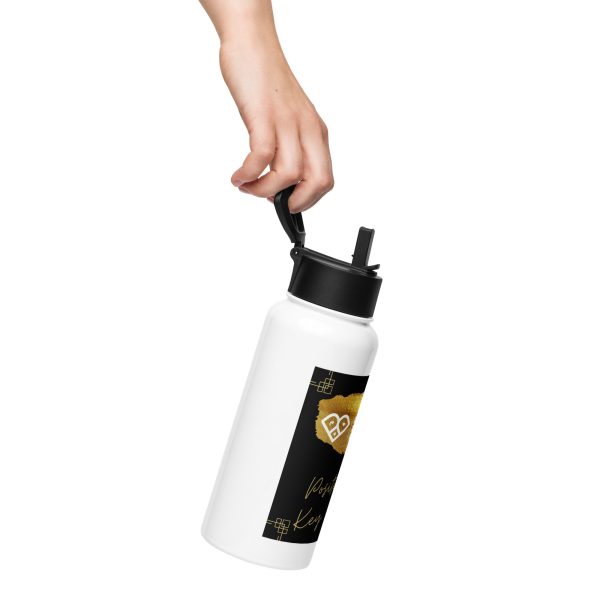 Pushing Positivity & Possibilities Stainless steel water bottle with a straw lid - Image 4